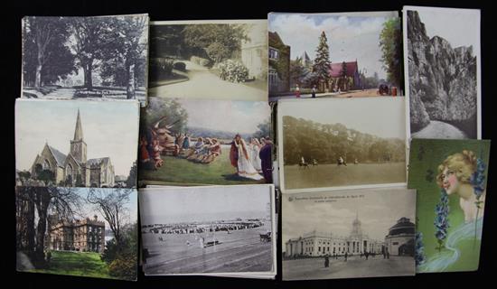 A large quantity of assorted topographical postcards.